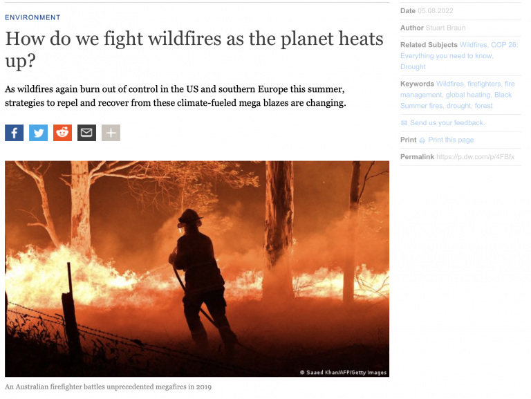 How do we fight wildfires as the planet heats up?